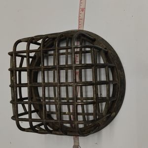 Large metal floral frog vintage